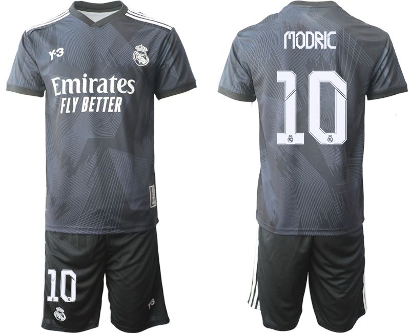 Men 2022-2023 Club Real Madrid Cuarta Camiseta Y3 de black 10 Soccer Jersey